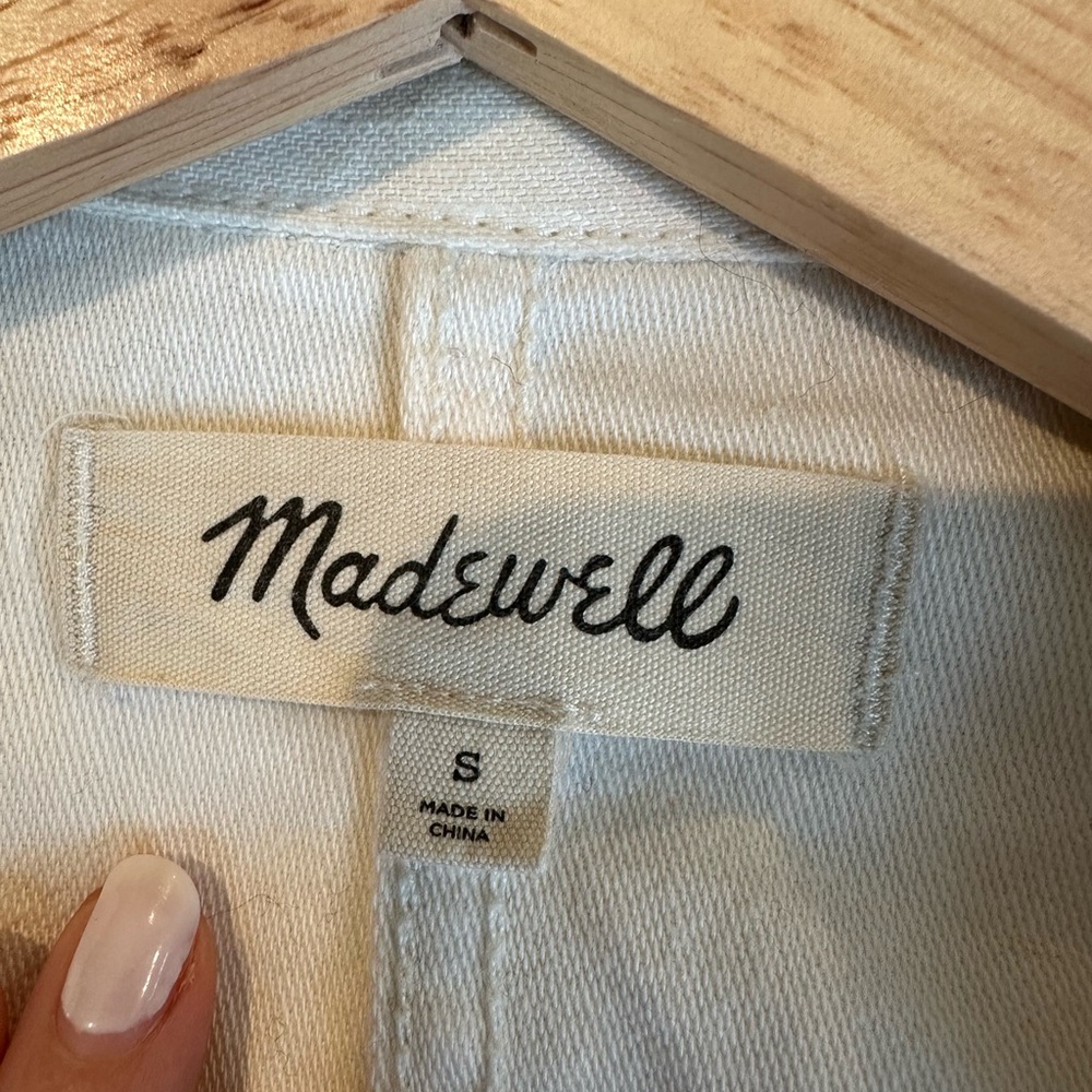 Madewell Drakefield chore jacket in ecru size S - Picture 7 of 7